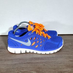 NIKE FLEX 2013 RN RUNNING WOMEN'S SHOES SZ 9.5 580440-500 Blue Orange